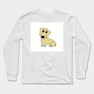 Dachshund wheaton cartoon Long Sleeve T-Shirt